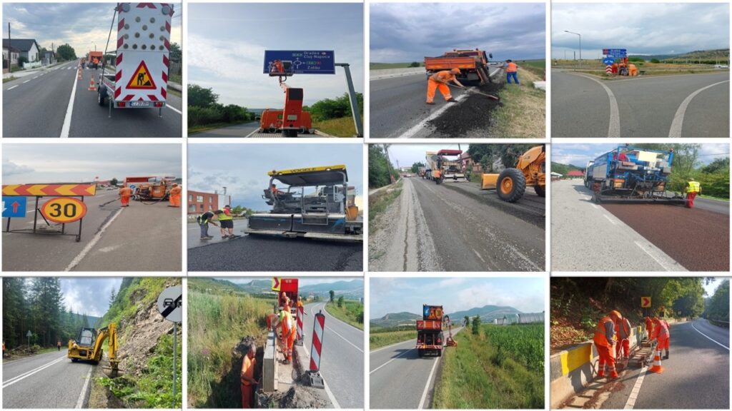 Atenție șoferi! Lucrări de întreținere și reparații pe drumurile din județele Cluj, Alba, Sălaj și Maramureș