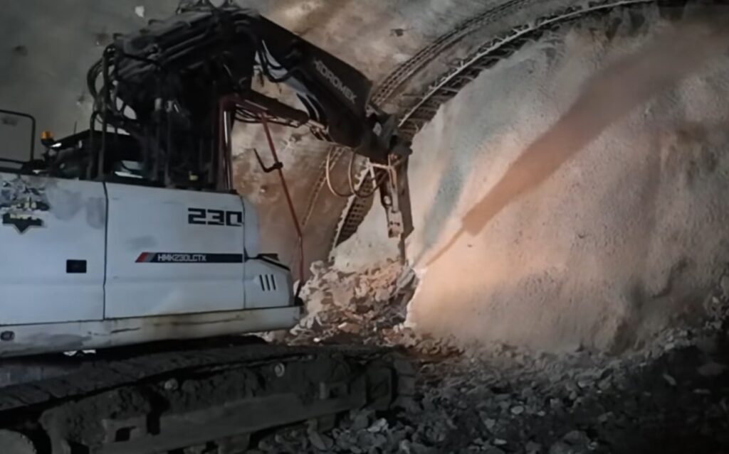 A fost străpunsă prima galerie a primului tunel de pe autostrada A1 Margina – Holdea