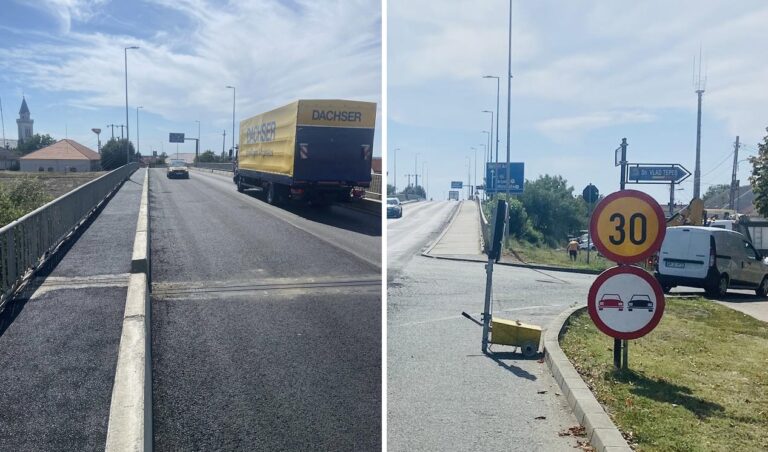 Circulația pe DN 79, la podul din Chișineu Criș, redeschisă pe ambele sensuri
