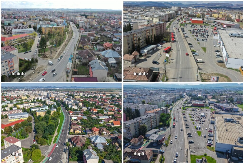 Finalizarea coridorului de est din Turda: Infrastructură rutieră modernizată, piste de biciclete, trotuare reamenajate și stații noi pentru autobuze!