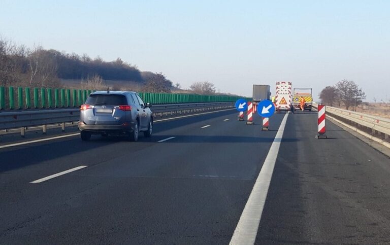 Lucrări în desfășurare pe A1 Sebeș – Sibiu: Traficul restricționat în mai multe zone!