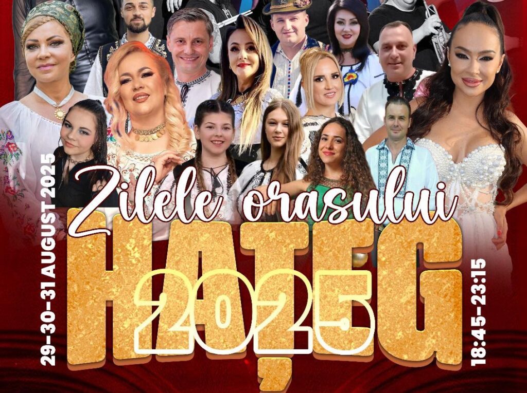 Zilele Orașului Hațeg 2025 – trei zile de sărbătoare, muzică și voie bună