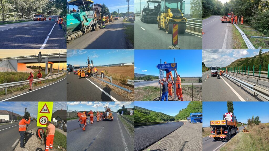Lucrări pe autostrăzile și drumurile naționale din nord-vestul țării pe A3, A10, DN 18B, DN7, DN 17 și DN 19A
