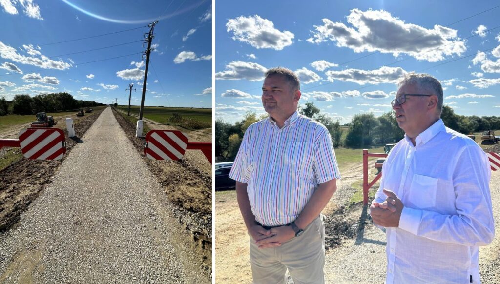 Primul tronson de pistă cicloturistică pe digurile râurilor din Bihor, inaugurat la Tămășeu