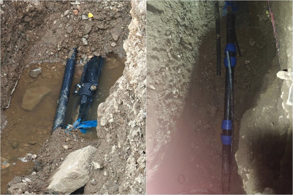 Conductă de apă avariată în Valea Drăganului, reparată a doua zi