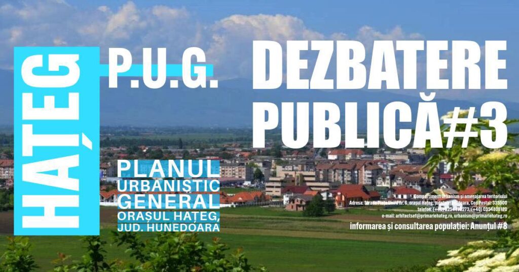 Se dezbate PUG-ul orașului Hațeg