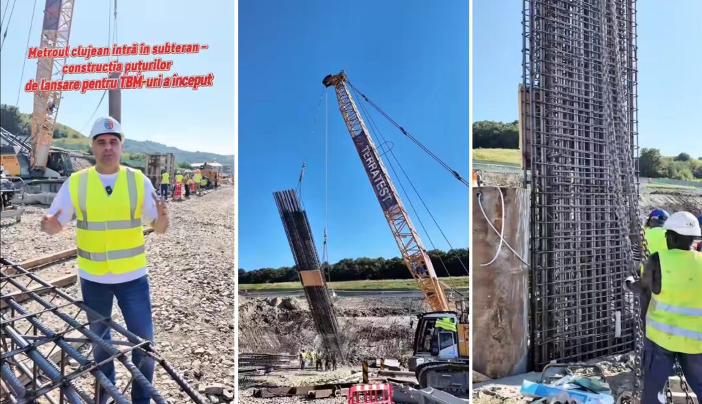 Metroul clujean a intrat în faza de construcție subterană. Dan Tarcea: Proiectul va avea un impact major asupra transportului public din Cluj-Napoca!