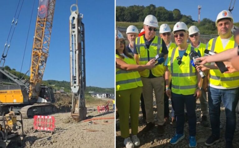 Boc: Metroul de la Cluj intră în faza subterană. Au început lucrările de construcție a puțului de lansare a cârtițelor care vor fora în subteran cele două tuneluri