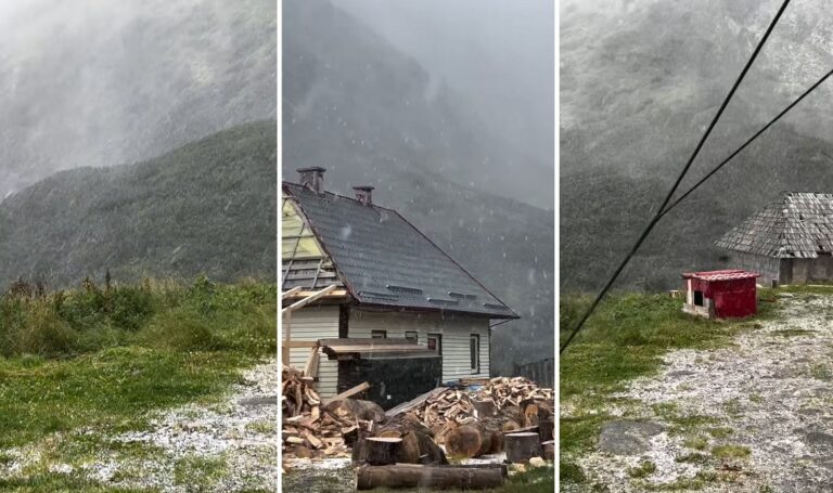 VIDEO A înnebunit vremea! Duminică a nins în Ardeal! Temperaturi negative în mai multe zone din țară!