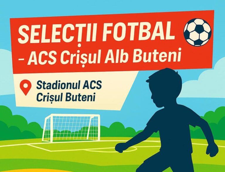 Selecție de juniori pentru fotbal la Buteni