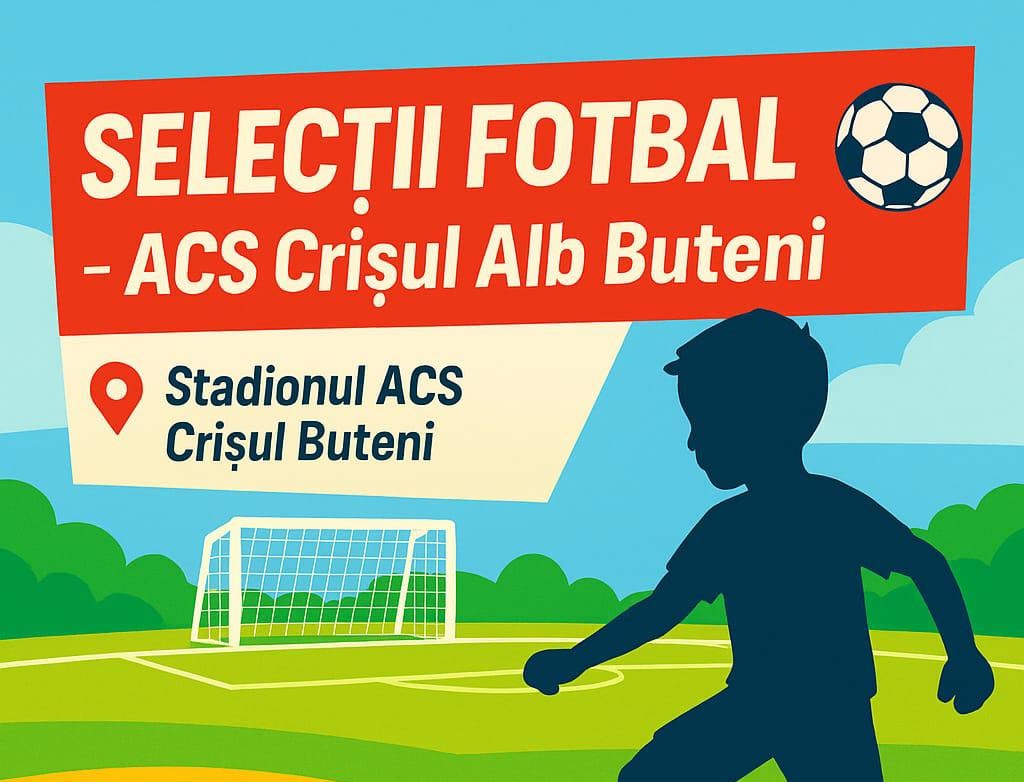 Selecție de juniori pentru fotbal la Buteni