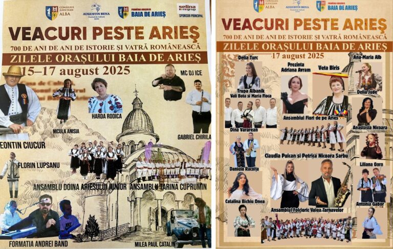 Zilele orașului Baia de Arieș – „Veacuri peste Arieș” 700 de ani de istorie și vatră românească