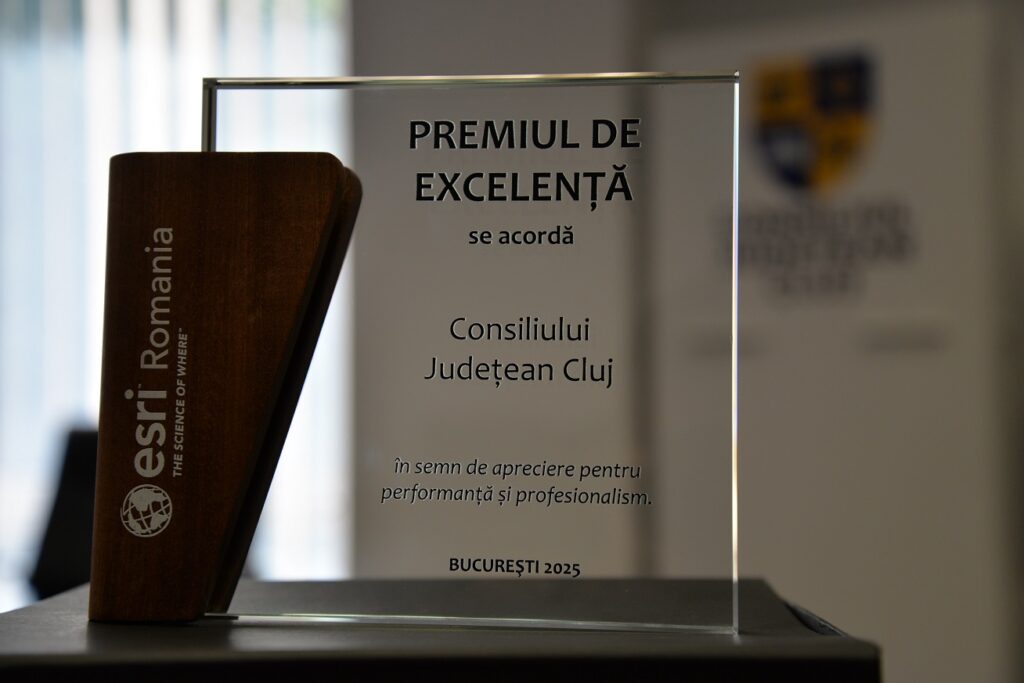 Consiliul Județean Cluj a fost premiat pentru performanța utilizării instrumentelor digitale în activitatea urbanistică