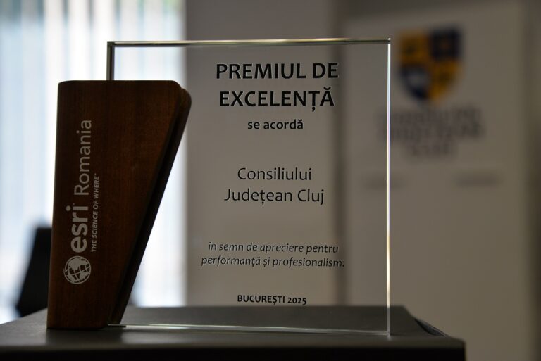 Consiliul Județean Cluj a fost premiat pentru performanța utilizării instrumentelor digitale în activitatea urbanistică