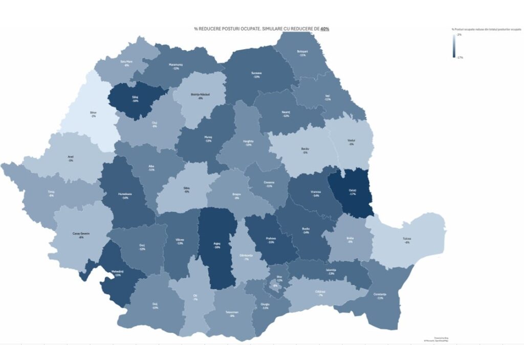 Câți bugetari din aparatul admistrativ urmează să fie concediați în fiecare județ? Lista oficială a fost publicată!