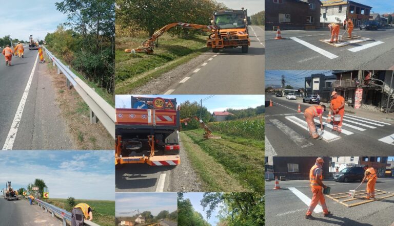 Lucrări de întreținere pe drumurile naționale din administrarea DRDP Cluj