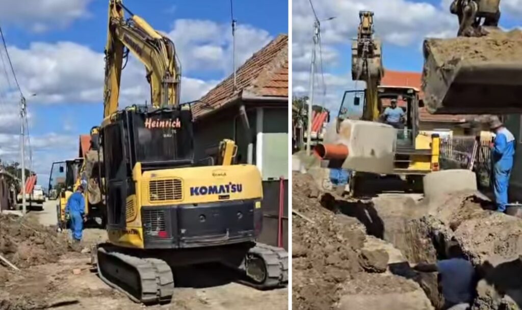 Lucrări la rețeaua de canalizare în cartierul de dincolo de calea ferată din Teiuș