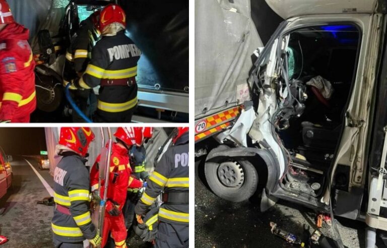Accident grav pe autostrada A10, sensul Aiud – Turda: Un tânăr de 26 de ani a fost rănit și transportat la spital!