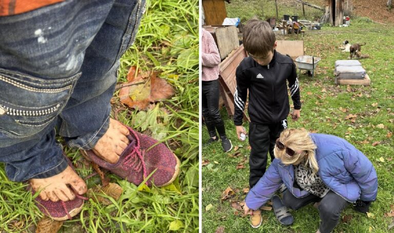 Voluntarii clujeni au dus ghetuțe copiilor din Apuseni: „Copiii munților, eroii cu zâmbetul cald și pașii grei prin zăpadă”