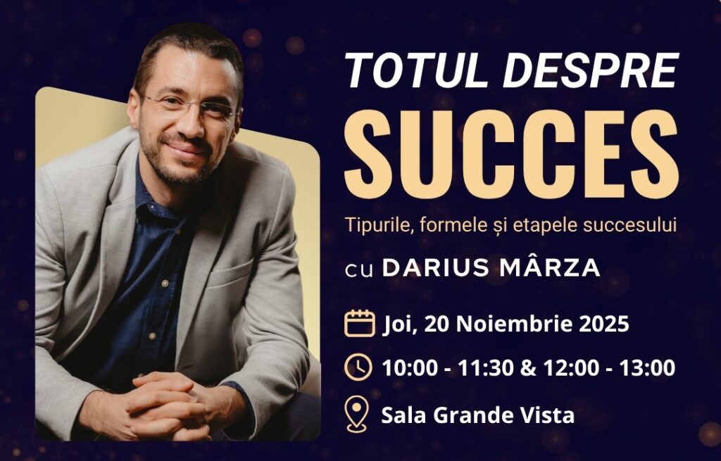 Darius Mârza aduce la Wonder Events Fair lecția completă despre succes