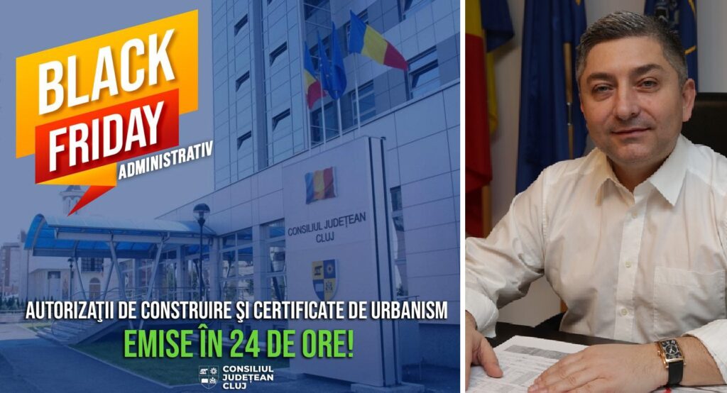 „Black Friday Administrativ” – autorizații și certificate emise într-o singură zi la Consiliul Județean Cluj
