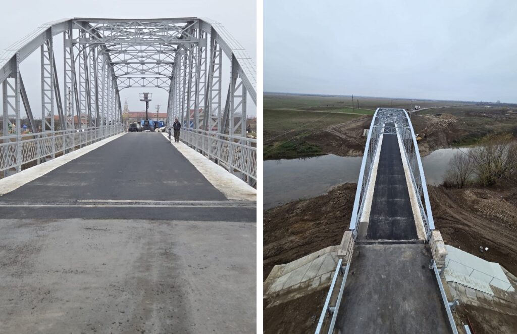 Se redeschide circulația pe podul de la Șicula, de peste Crișul Alb!