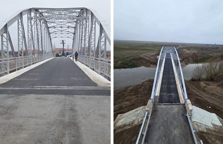 Se redeschide circulația pe podul de la Șicula, de peste Crișul Alb!