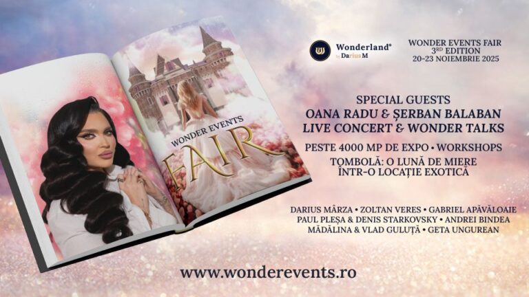 Wonder Events Fair: Peste 150 de furnizori vor fi prezenți între 20 și 23 noiembrie la târgul de evenimente de la Wonderland Resort!