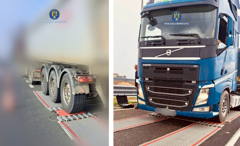 Controale permanente pe drumurile județene din Arad: Peste 160 de sancțiuni pentru depășirea tonajului maxim admis