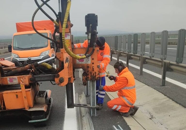 Lucrări pe autostrada A1 Sebeș-Deva: șoferii sunt sfătuiți să circule cu prudență