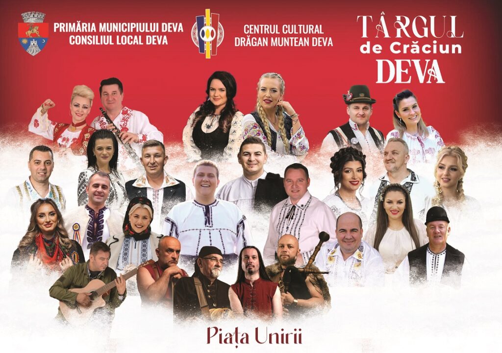 Magia colindelor și a tradițiilor continuă la Deva: Târgul de Crăciun 2025, al treilea weekend de sărbătoare în Piața Unirii