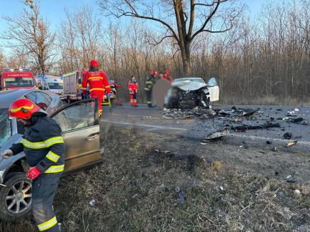 Accident grav pe DN1, în Bihor: trei persoane rănite și trafic blocat în zona Gheghie