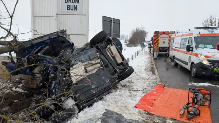 Accident MORTAL pe DN 1: un bărbat a decedat în afara localității Miercurea Sibiului, la limita cu județul Alba