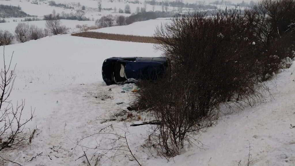 Accident rutier pe DN1 Cluj-Oradea la ieșirea din Izvoru Crișului spre Șaula