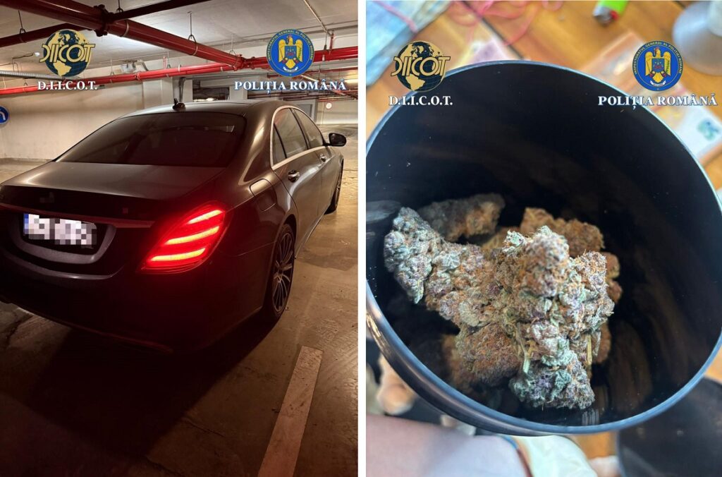 Cum aduc traficanții droguri în România? O mașină cu 15 kilograme de canabis, descoperită de polițiștii antidrog