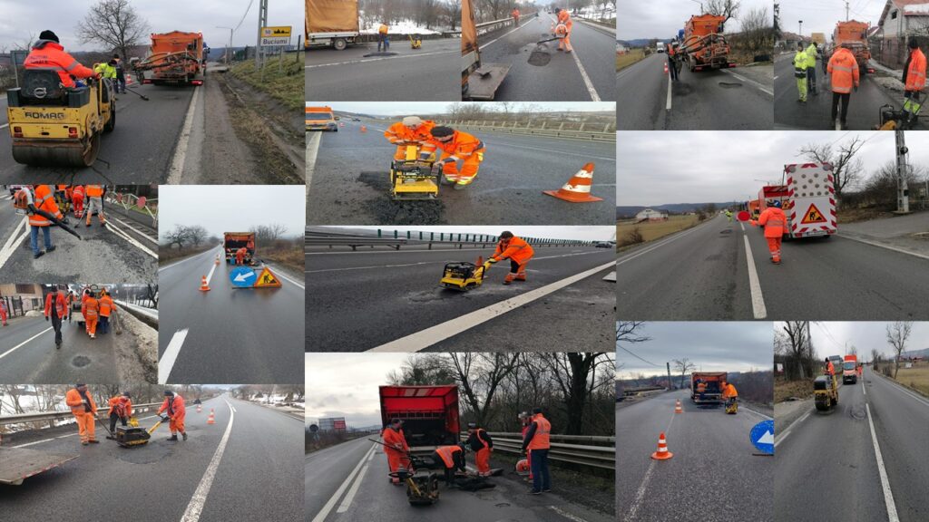 Lucrări provizorii de reparații pe drumurile administrate de DRDP Cluj