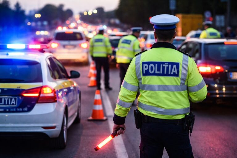 Controale ample în trafic în Hunedoara: șoferi băuți și fără permis, prinși de polițiști