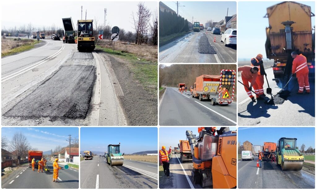 Șantiere pe mai multe drumuri naționale din vestul țării și pe autostrada A1