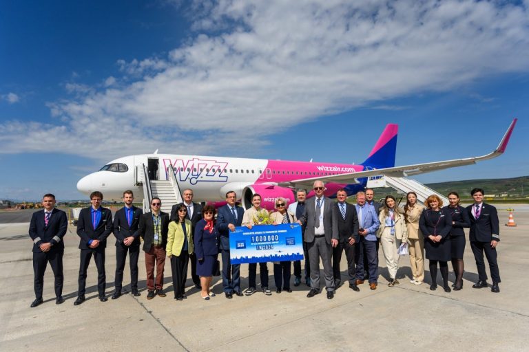 Aeroportul Cluj a atins pragul de 1 milion de pasageri în 2026. Moment festiv la sosirea unui zbor din Milano
