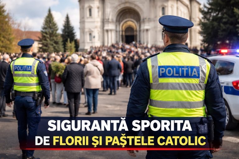 Poliția ia măsuri speciale de Florii și Paștele Catolic: siguranța publică, în prim-plan