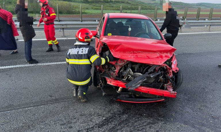 Accident rutier pe A10, între Alba Iulia și Sebeș: Două autoturisme implicate!