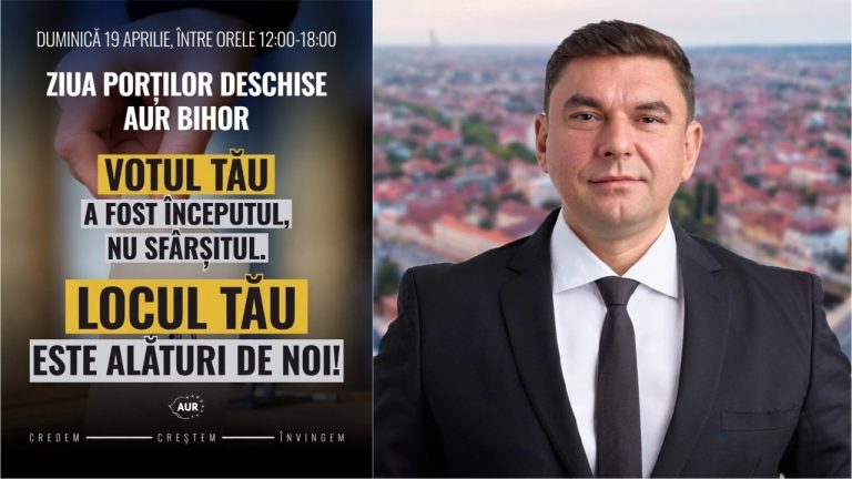 AUR Bihor organizează „Ziua Porților Deschise” pentru atragerea de noi membri și dialog cu simpatizanții