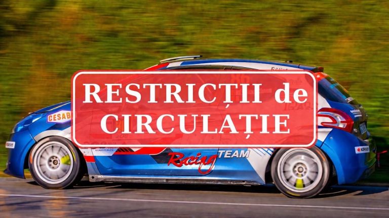 Restricții de circulație în zona Căprioara, sâmbătă – teste pentru Campionatul Național de Raliuri