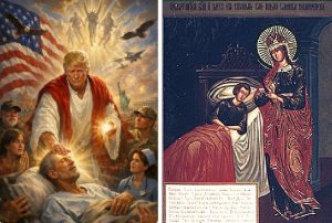 Trump noul Isus Hristos? Donald Trump a postat o imagine în care apare că-l înlocuiește pe Isus!