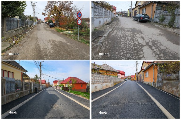 Lucrări finalizate pe mai multe străzi din Turda: Primăria Turda continuă investițiile în infrastructura rutieră!