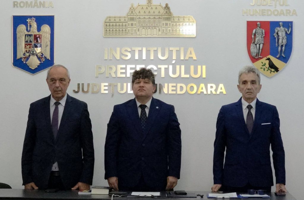 Lőrincz Széll a depus jurământul ca prefect al județului Hunedoara