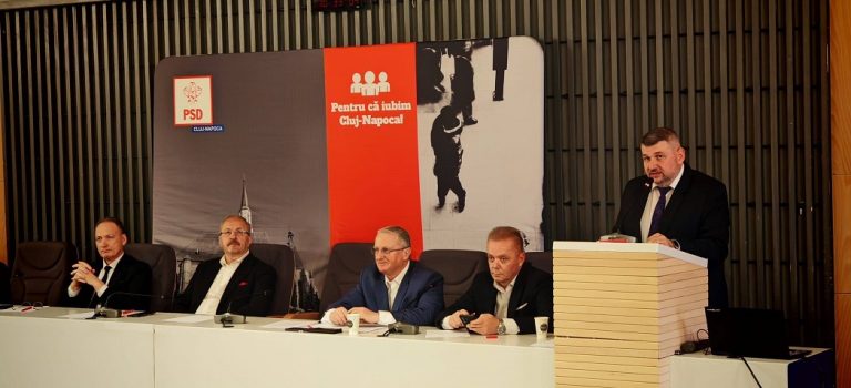 PSD Cluj-Napoca și-a ales noua conducere: Ovidiu Săcară, reconfirmat lider al PSD Cluj-Napoca