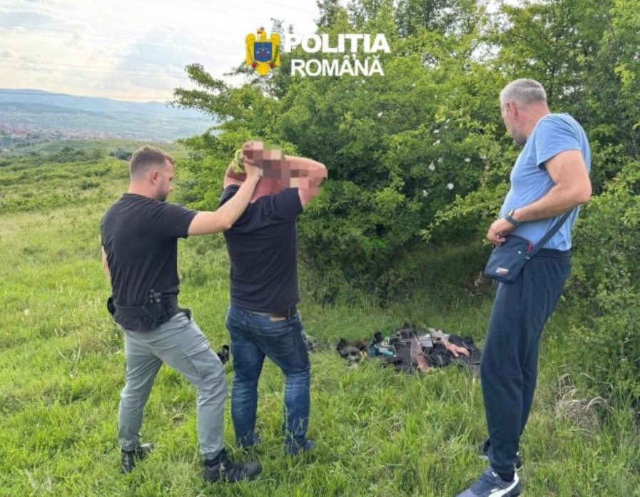 Bărbat căutat toată noaptea de polițiști și jandarmi după ce și-ar fi agresat fosta soție: A fost găsit ascuns într-o grotă lângă Hunedoara!