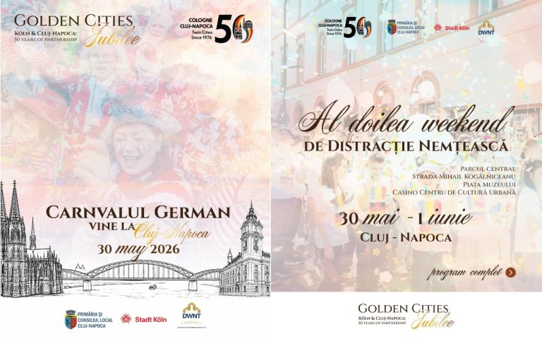 Clujul sărbătorește astăzi 50 de ani de înfrățire cu Köln prin Parada Jubileului