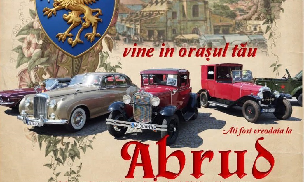 Retromobil ajunge la Abrud. Mașinile de epocă vor putea fi admirate pe 6 iunie!